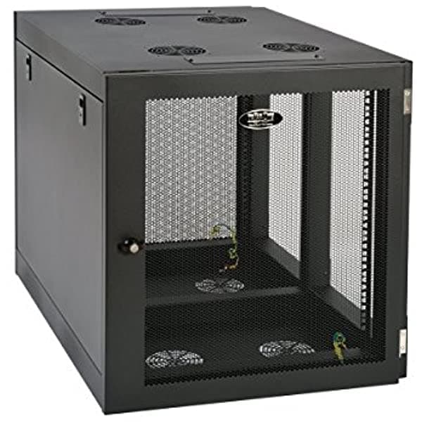 Tripp Lite 12U Pesado Montaje De Pared De Pared Gabinete Lateral Montaje De Montaje Componentes De Montaje De Pared Srw12Uhd Negro