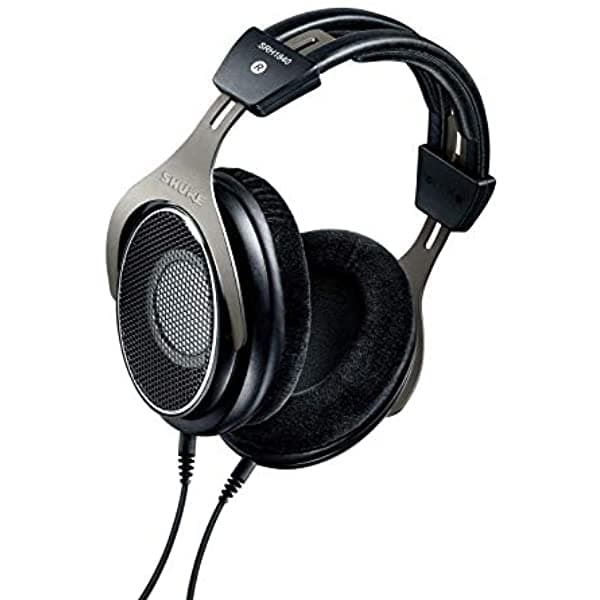 Shure SRH1840 Auriculares Profesionales de Diseño Abierto, Controladores de Neodimio de 1.57 Pulgadas Apareados Individualmente, Altos Suaves Extendidos y Graves Precisos, Ideales para Aplicaciones de Mastering o Escucha Crítica SRH1840-BK
