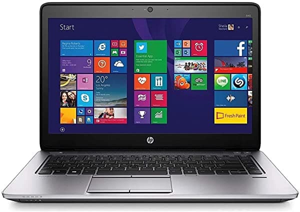 Amazon Renewed HP EliteBook 840 G2 Computadora Portátil con Pantalla Táctil de 14 Pulgadas, Intel Core i5-5200U hasta 2.70GHz, 16GB de RAM, SSD de 256GB, Bluetooth 4.0, WiFi, Windows 10 Profesional (Renovada)