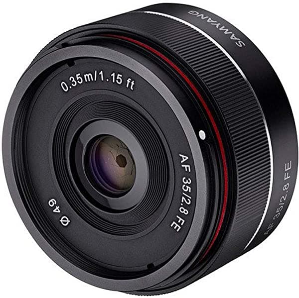 Samyang Syio35Af-E Lente Gran Angular Ultra Compacta De 35Mm F/2.8 Para Sony E Mount Montura Completa Negra