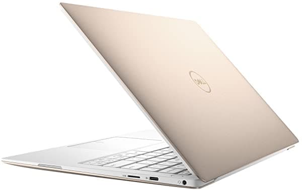 Portátil Dell Xps 9370 13.3" 4K Uhd Multitouch Thin & Light Intel Quad Core I7-8550U Hasta 40 Ghz 8 Gb De Ram 512 Gb Ssd Teclado Retroiluminado Thunderbolt3 Windows 10 Oro Rosa Con Reposamuñecas Blanco