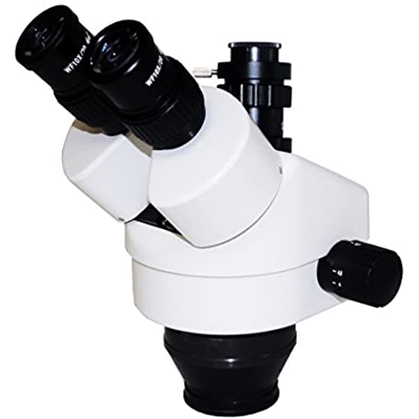 Parco Scientific PZF Zoom Stereo 0.7X-4.5X Cabeza de Microscopio Trinocular Simul-Focal | Incluye Par de Oculares de 10x