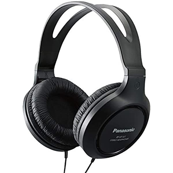 Auriculares De Diadema Panasonic Con Puerto Xbs Sobre Las Orejas Negro RP-HT161-K