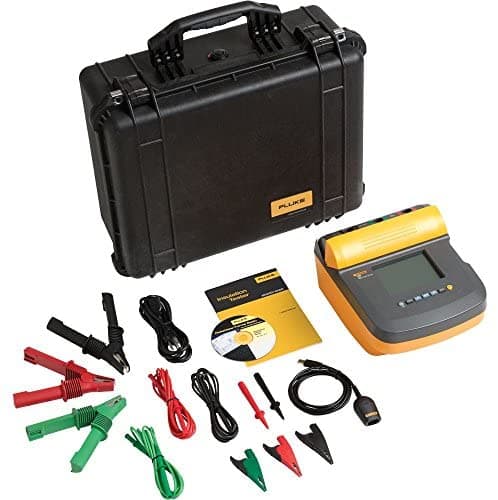 Fluke Megaóhmetro Digital De Alto Voltaje Con Voltajes De Prueba Predefinidos Y Ajustables Detección De Voltaje De 600 V Fuga De Corriente Hasta 2 Ma Capacitancia Hasta 20 Microfaradios 1