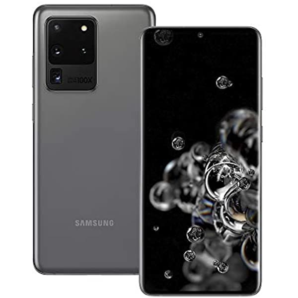 Samsung Galaxy S20 Ultra 5G 128Gb Sm-G988B/Ds Dual-Sim (Gsm Only | Sin Cdma) Smartphone Desbloqueado De Fábrica - Versión Internacional (Cosmic Grey) SM-G988BZADEUA