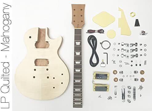 TheFretWire Kit De Bricolaje Guitarra Eléctrica Lp Guitarra Construir Su Propio Estilo Caoba Kit TFW004M