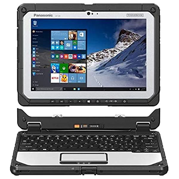 Panasonic Toughbook 20 Cf-20 Mk1 Intel Core M5-6Y57 10.1" Multi-Touch 8Gb 256Gb Ssd Wi-Fi Bluetooth Tablet Y Teclado Retroiluminado Windows 10 Pro