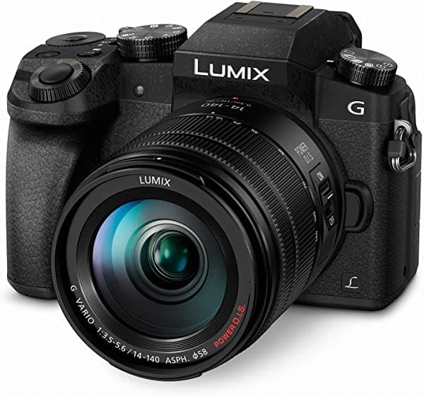 Panasonic Lumix G7 4K Cámara Sin Espejo Con Lente Power O.I.S De 0.551-5.512 In 16 Megapíxeles Lcd Táctil De 3 Pulgadas Dmc-G7Hk (Usa Black)