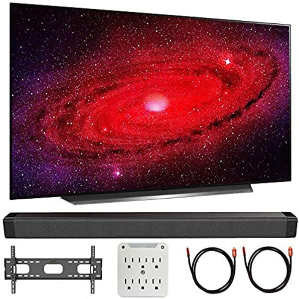 LG OLED77CXPUA 77" CX 4K OLED TV con AI ThinQ (2020) con Deco Gear Soundbar Bundle E2LGOLED77CXPUA