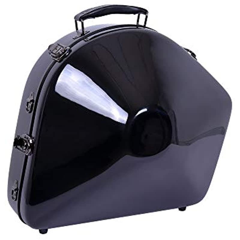 Crossrock Fibra de vidrio para Trompa Hardshell Bell Desmontable Mochila correas Negro CRF1000FHDBK