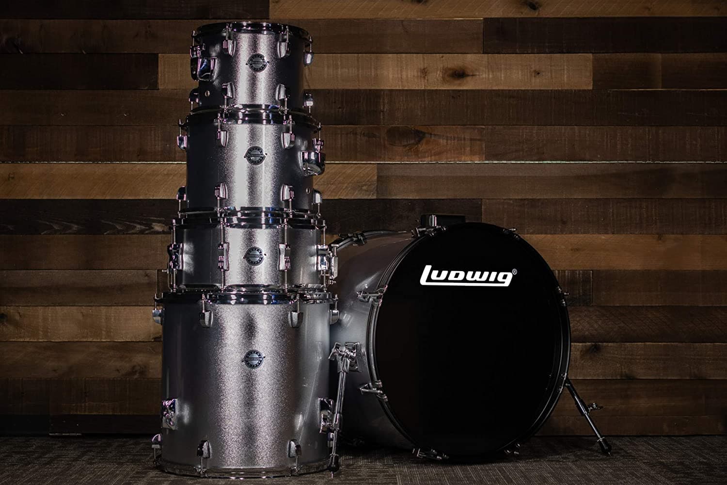 Ludwig 5 Piezas Accentdrive Drum Set Foil LC17515