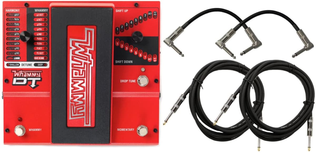 Digitech Whammy Dt Wah Pedal Con 6 Libre Cables Whammy DT BUNDLE