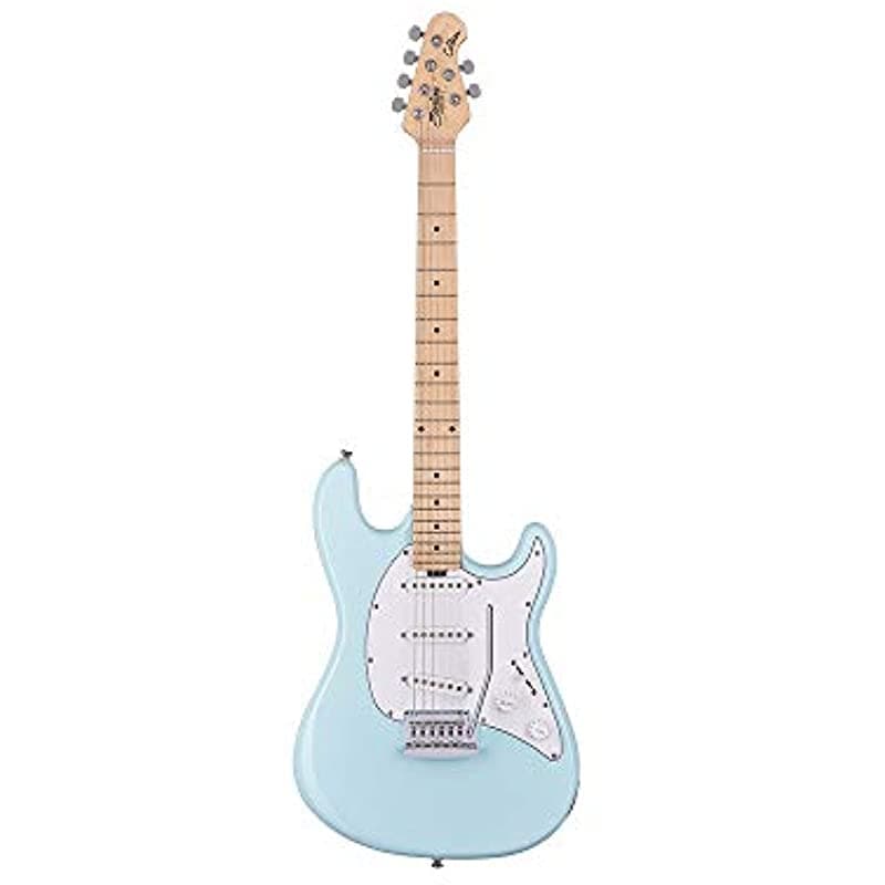 Sterling By Musicman 6 Cuerdas Guitarra Eléctrica De Cuerpo Sólido Derecha Azul Daphne (Ct30Sss-Dbl-M1)