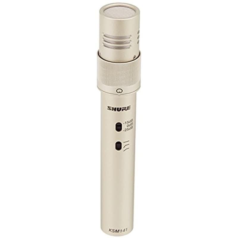 Shure KSM141/SL Micrófono de Condensador de Estudio con Doble Patrón Polar y Direccionalidad de Captación, Color Champagne