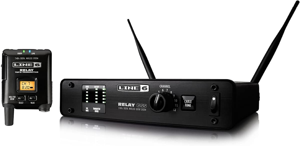 Line 6 99-123-0145 Relay G55 Sistema Inalámbrico Digital para Guitarra