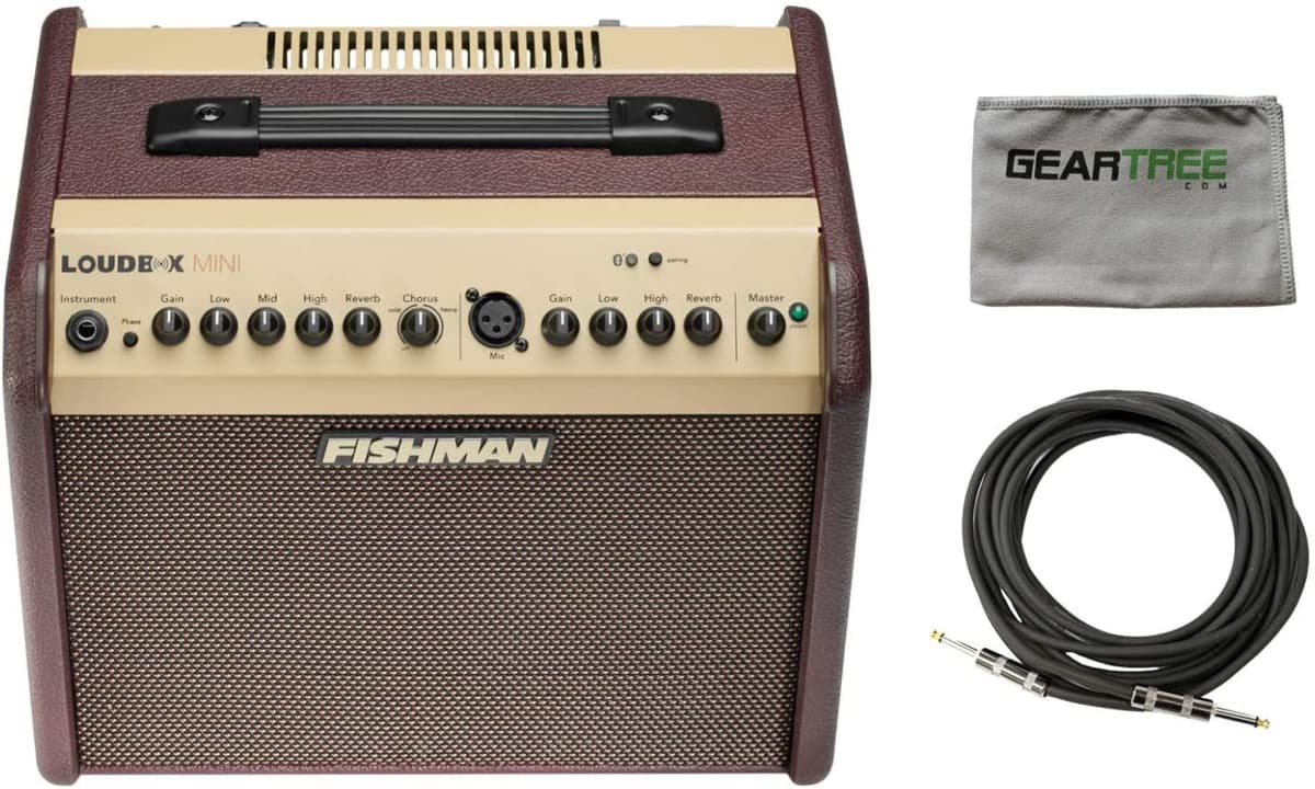 Fishman Pro-Lbt-500 Loudbox Mini Bluetooth Guitarra Acústica Amp Polache Cl