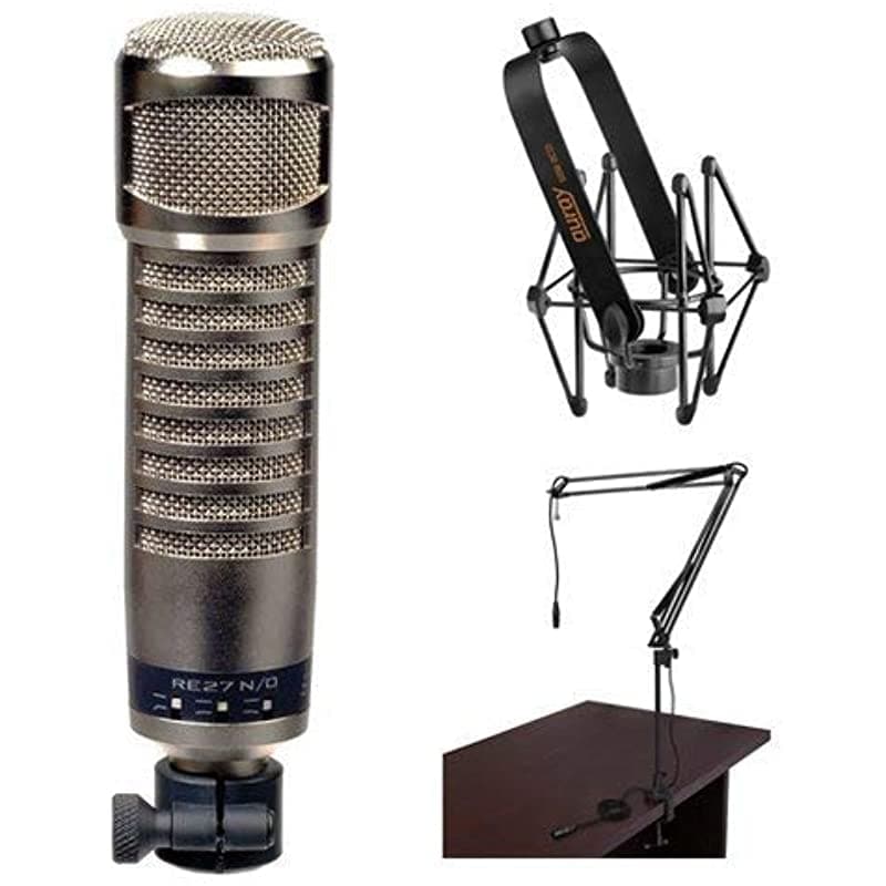 Electro-Voice Re27N D Locitador De Transmisión Micrófono Auray Micrófono Suspensión Amplica Fuente Y Auray Broadcast Broad Buntle F.01U.117.390