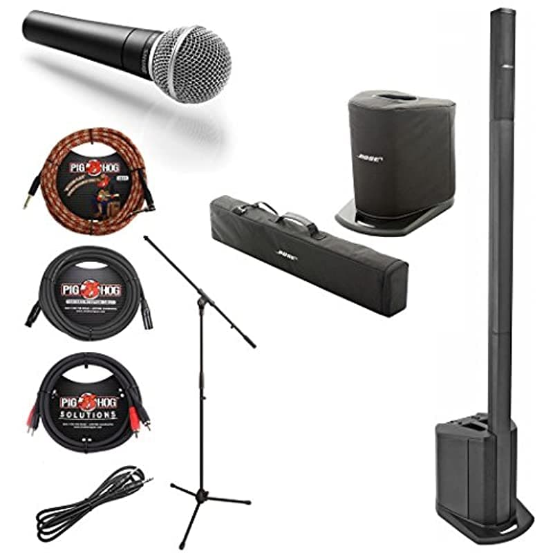 Bose L1 Compact Portable Shure Sm58 Mic Stand & Cables Bundle 52290_SM58