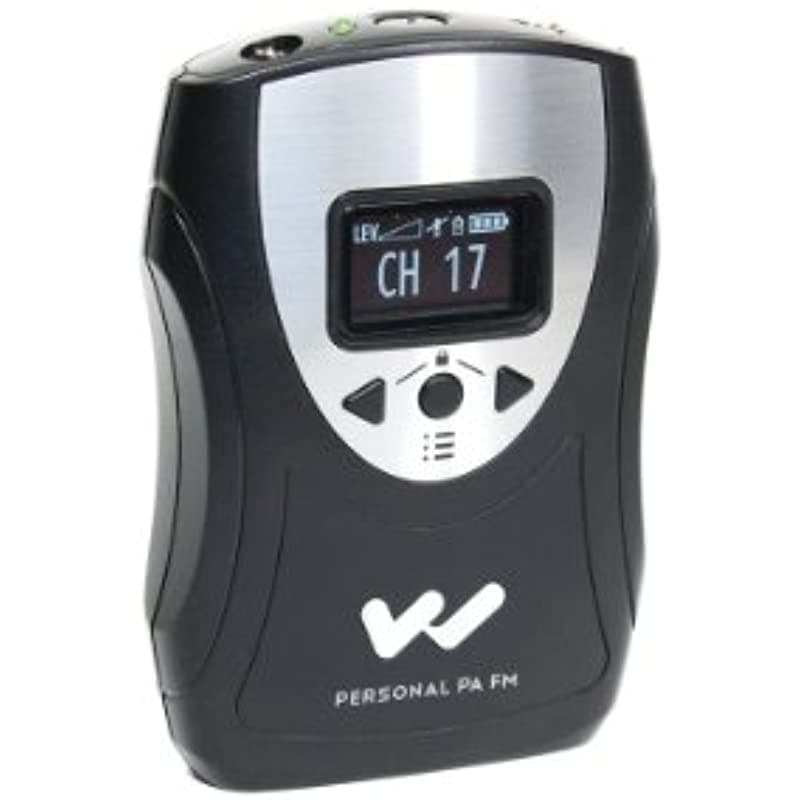 Williams Sound Ppa T46 - Transmisor Personal De Memoria Pa (Pantalla Oled De 125" Nivel De Volumen Maestro Y Auxiliar Silenciador De Micrófono Bloqueo De Configuración Nivel De Batería)