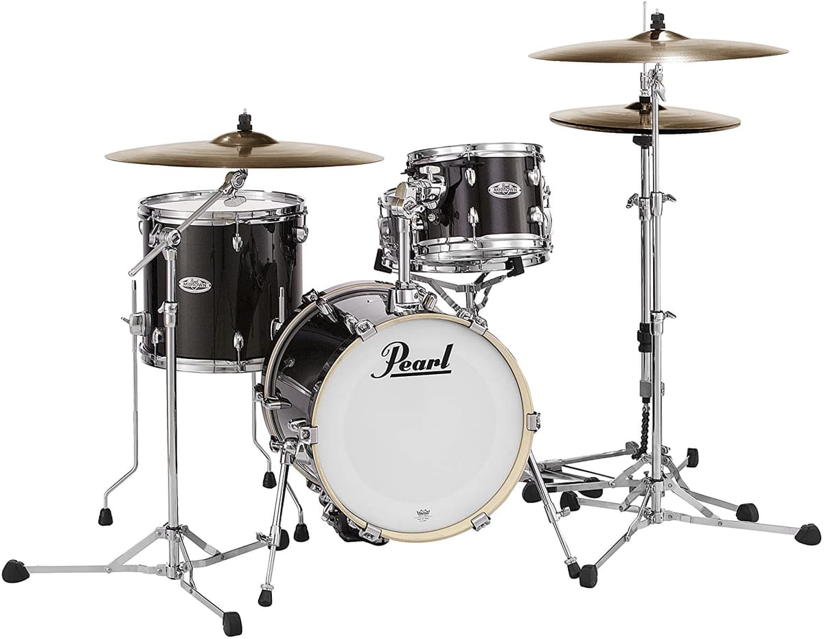 Pearl Midtown Paquete De 4 Piezas De Batería Shell (Cíbales Y Accesorios No Incluidos) Brillo Negro Dorado (Mdt764P/C701)