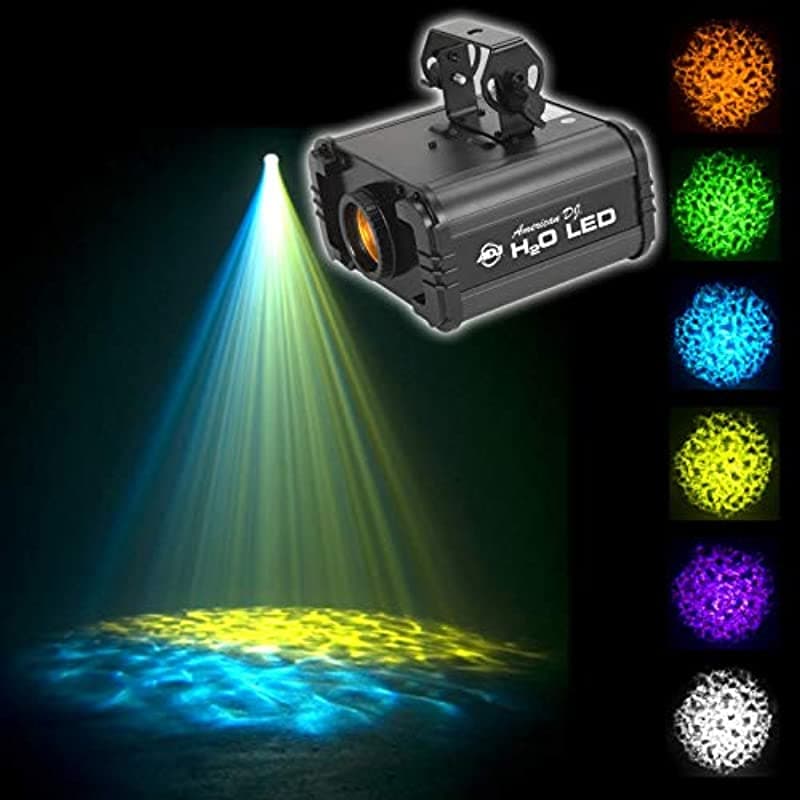 American Dj H2O Ir Led Agua Fluye Brillante 5 Colores Luz Efecto Soporte H2O LED IR