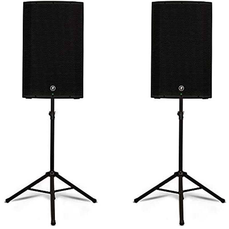 Mackie Thump15 Powered 15" Altavoz Par (2000 W Bi-Amped Active Altavoces Y Soportes Thump15Set3