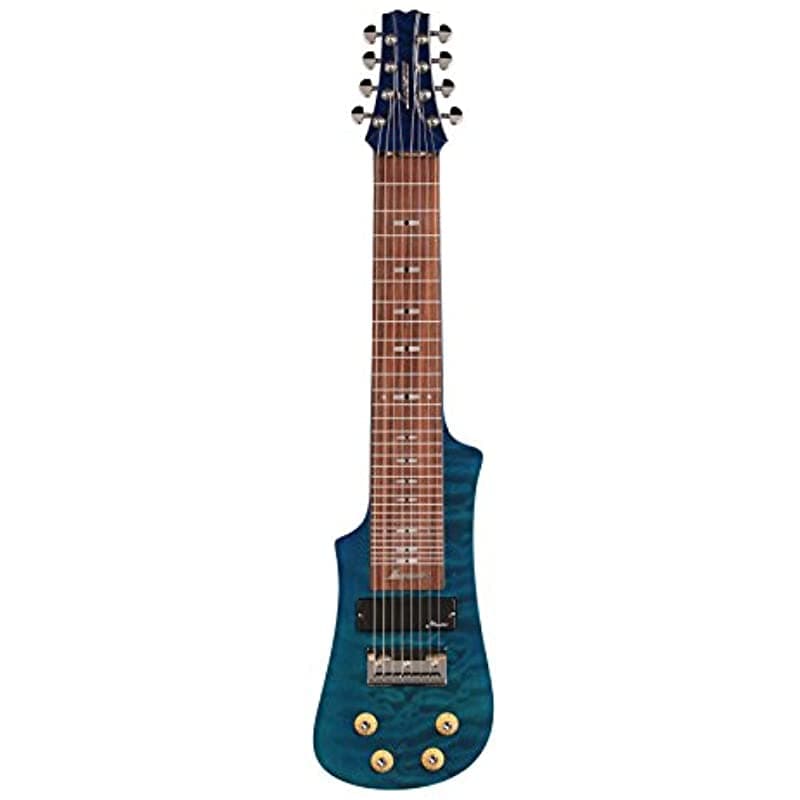 Vorson Lt-230-8 Tb 8-Cuerdas Lap De Acero Guitarra Funda Edredón Azul Transparente