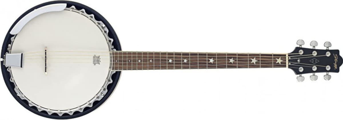 Stagg Bjm30 G 6-Cuerdas Deluxe Bluegrass Banjo Metal Headarra Headstock & Tuning