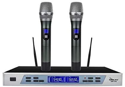 Idolpro Uhf-310 - Sistema De Micrófono De Cancelación De Ruido Automático Inteligente Dual Inalámbrico