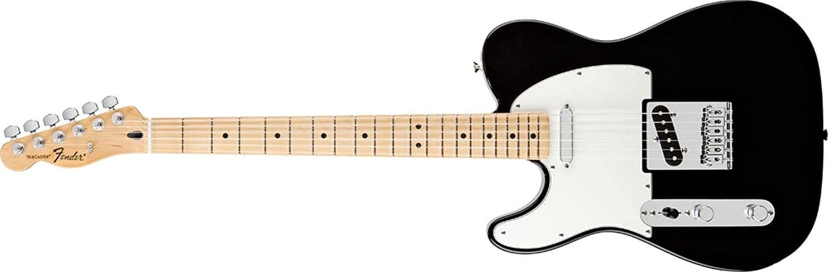 Fender Standard Telecaster Guitarra Eléctrica para Zurdos Diapasón de Maple Negro 145122506