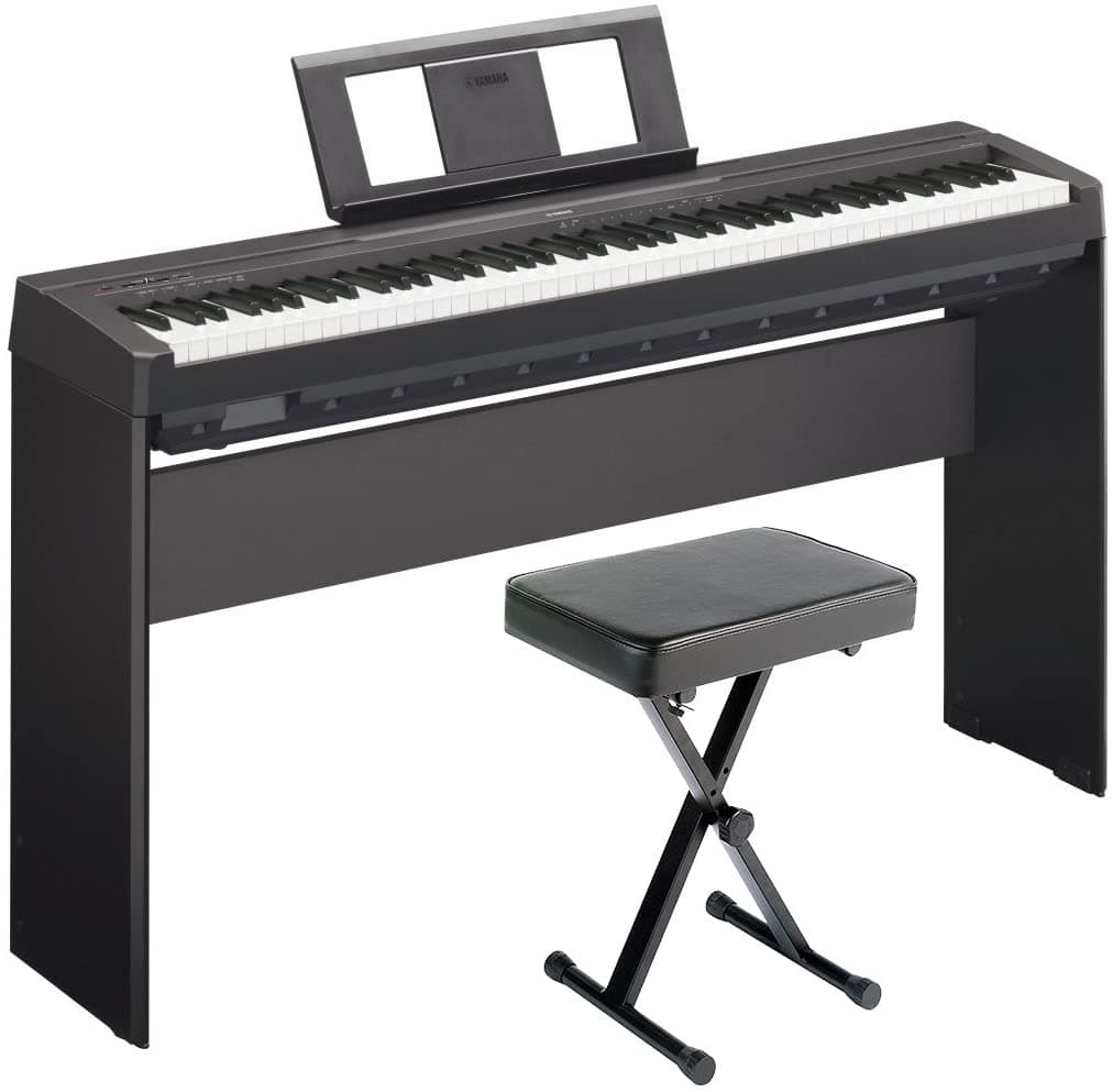 Yamaha P45 Piano Digital Deluxe Bundle Muebles Stand Y Bench