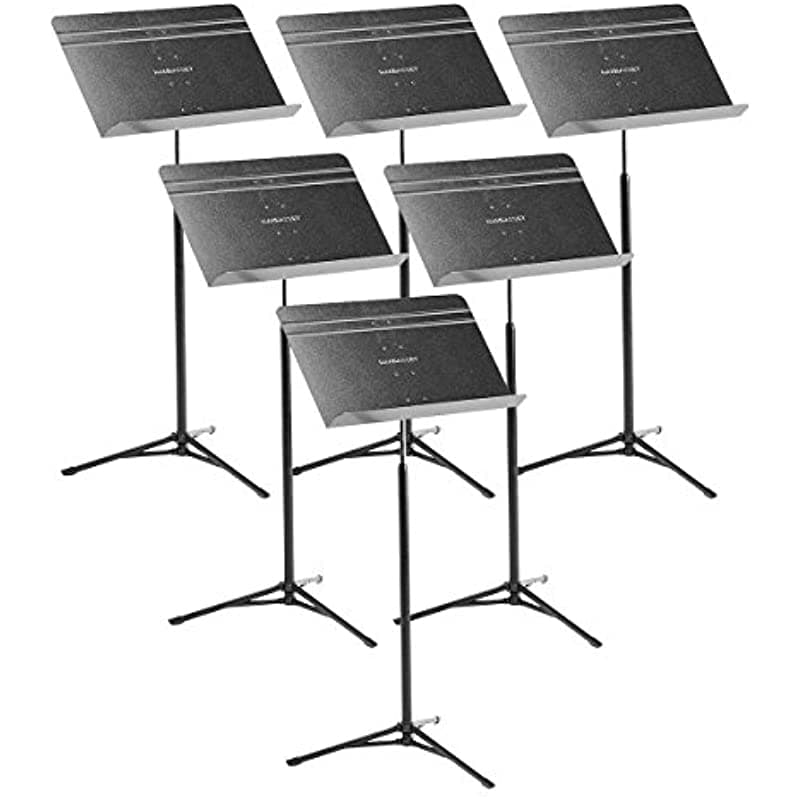 Manhasset 52 Voyager - Soporte De Música Plegable Con Patas Retráctiles 6 Unidades 5206
