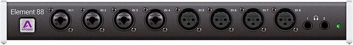 Apogee Element 88 - Interfaz De Audio Thunderbolt Con 8 Preamplificadores De Micrófono Apogee De Clase Mundial Y Entradas De Nivel De Línea Fabricado En Estados Unidos