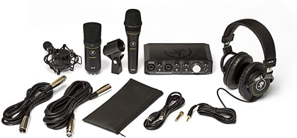 Mackie Producer Bundle Con Interfaz Onyx Producer Micrófono Dinámico Em89D Micrófono Condensador Em91C Y Auriculares Mc-100.