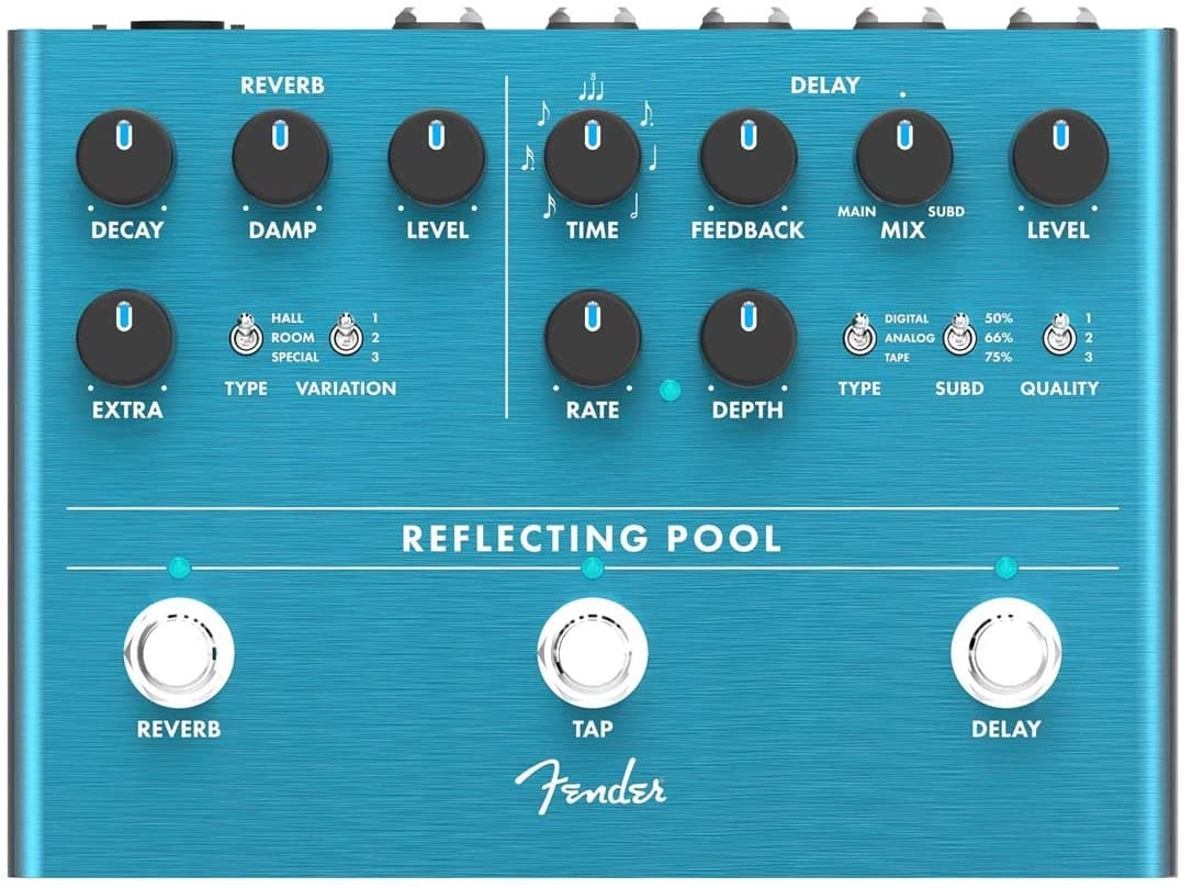 Fender Pedal Reflectante De Retraso/Reverberación Para Piscina 234546000