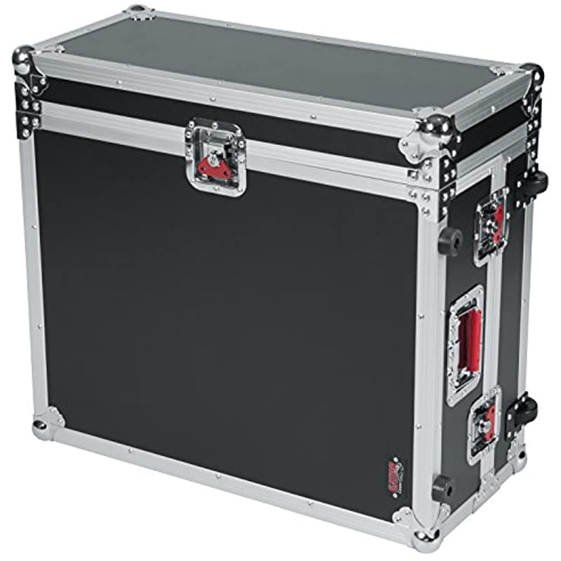 Gator Cases G-TOUR ATA Style Road Case - Estuche Estilo ATA G-TOUR de Ajuste Personalizado para Behringer X32 Compact con Ruedas Incorporadas y Manija Retráctil para Remolque; (G-TOUR X32CMPCTW), Negro