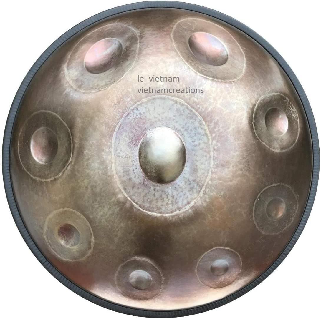 le_vietnam Handpan Steel Stainless Handrum Hand Drum Percusión Instrumento 9 Notes (D) C F A D C G D A)