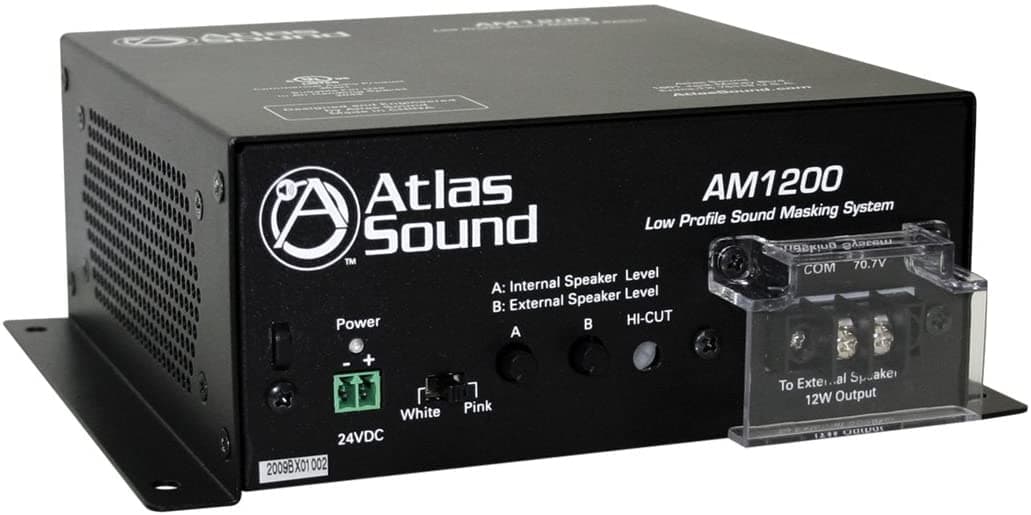 Atlas Sound Am1200 Sistema De Enmascaramiento De Sonido De Bajo Perfil Ul2043