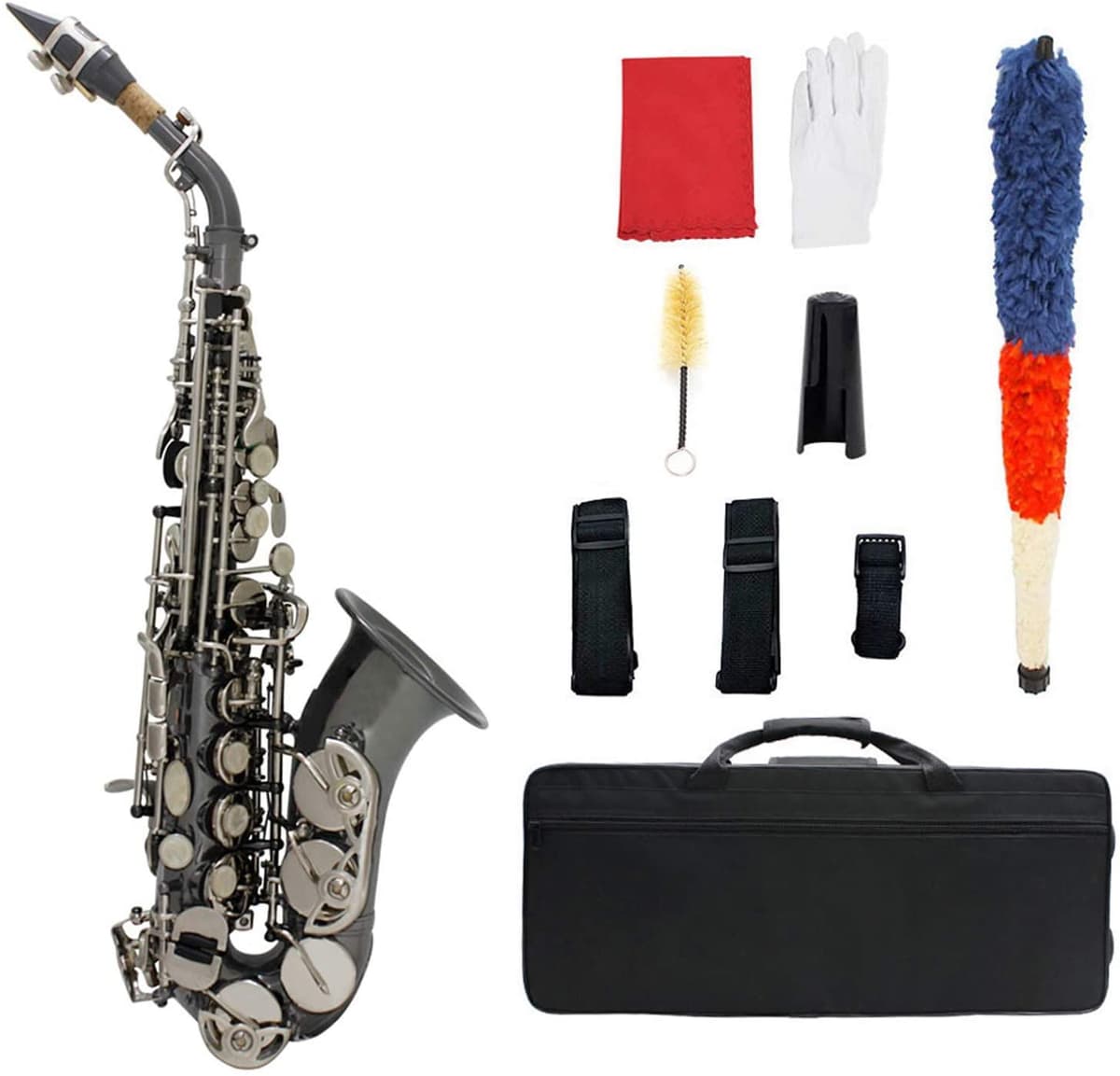 Muslady Saxbb Soprano Saxofon Brass Woodwind Instrumento HFY6858184144683ML