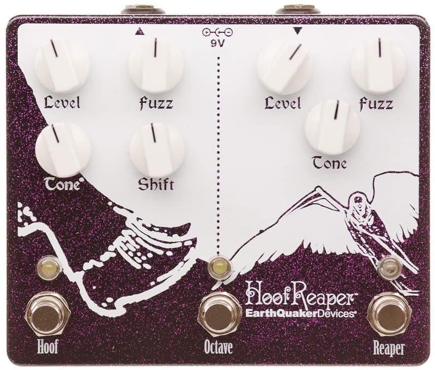 Earthquaker Devices Hoof Reaper V2 Octave Fuzz Limited Edition Purple Sparkle Hoof Reaper V2 Purple Sparkle