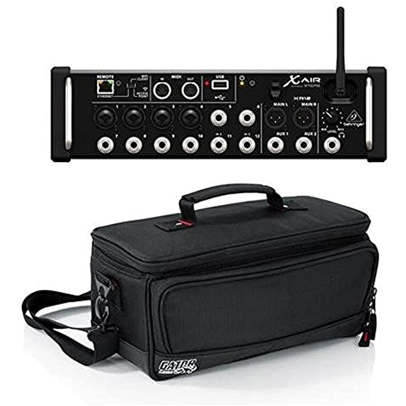 Behringer X Air Xr12 12-Intradas Digital Mixer 4 Preams De Midas Programables Ipad Tabletas Yroid Bundle Gator Cajones De Nylon Acolchado