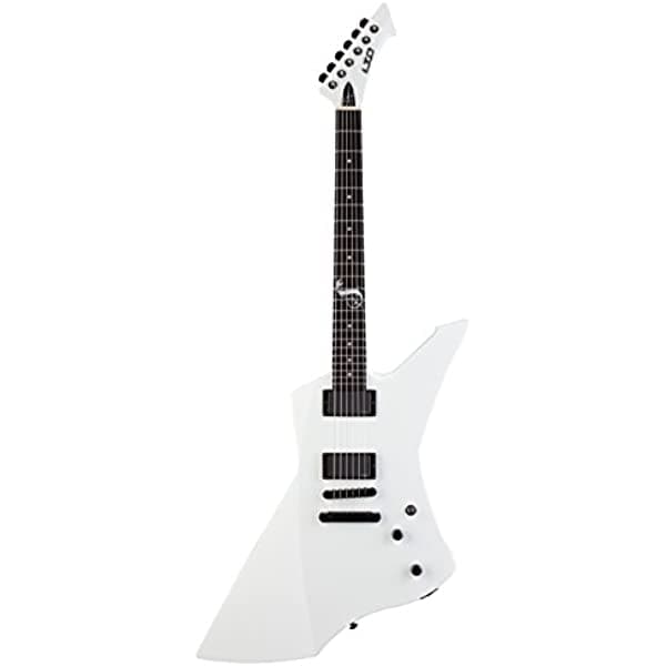 ESP LTD Snakebyte Signature James Hetfield Guitarra Eléctrica con Estuche, Blanco Nieve LSNAKEBYTESW
