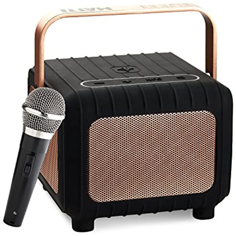 Tutti Matti Sistema Dual Wi-Fi Y Bluetooth Party Sistemas Incluyendo Un Micrófono Karaoke Black & Copper TM-iCubeA2_BK