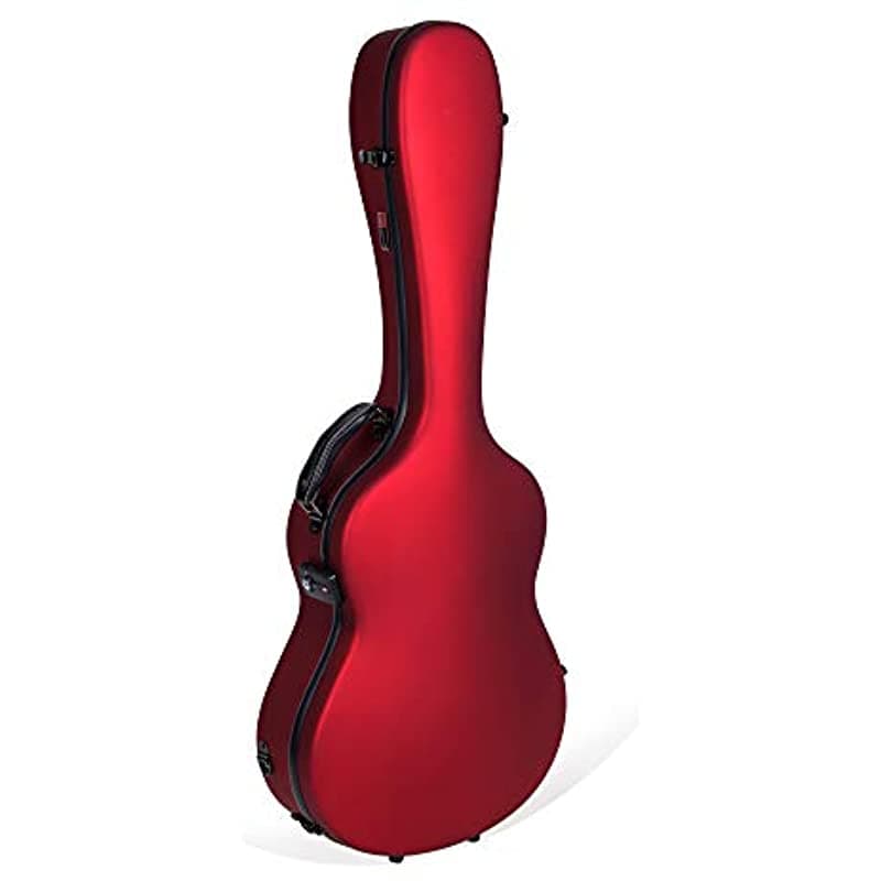 Crossrock 4/4 Guitarra Clásica Estuche Mochila Liviano Ultra Fibra de Vidrio Pesa Solo 5.7 Lb CRF5000CRD Rojo