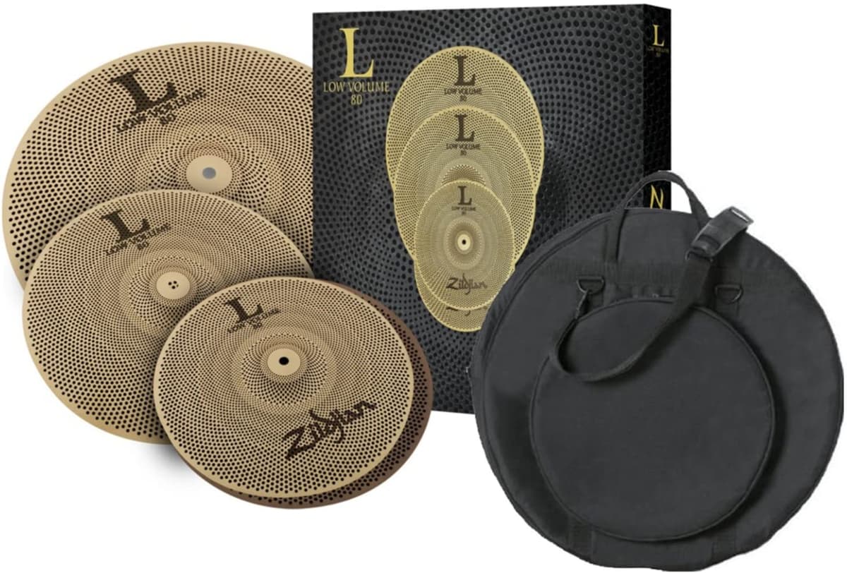 Zildjian Lv348 Bajo Volumen L80 13 14 18 Box Set Funda LV348 BUNDLE