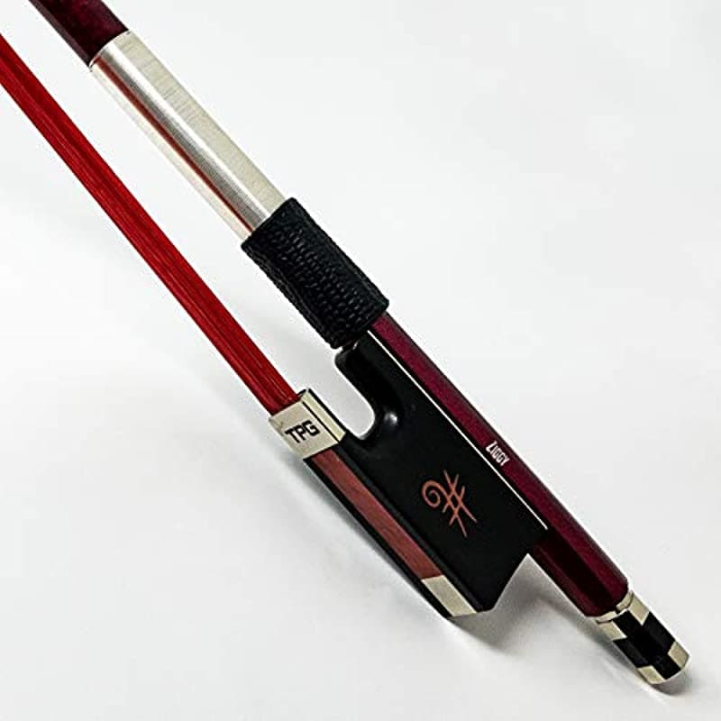 The Piano Guys Carbon Fiber Cello Bow | Tamaño 3/4 Arco con Incrustaciones Talón (frog) de Ébano y Crin de Caballo Premium TPG Bow Shark Ziggy