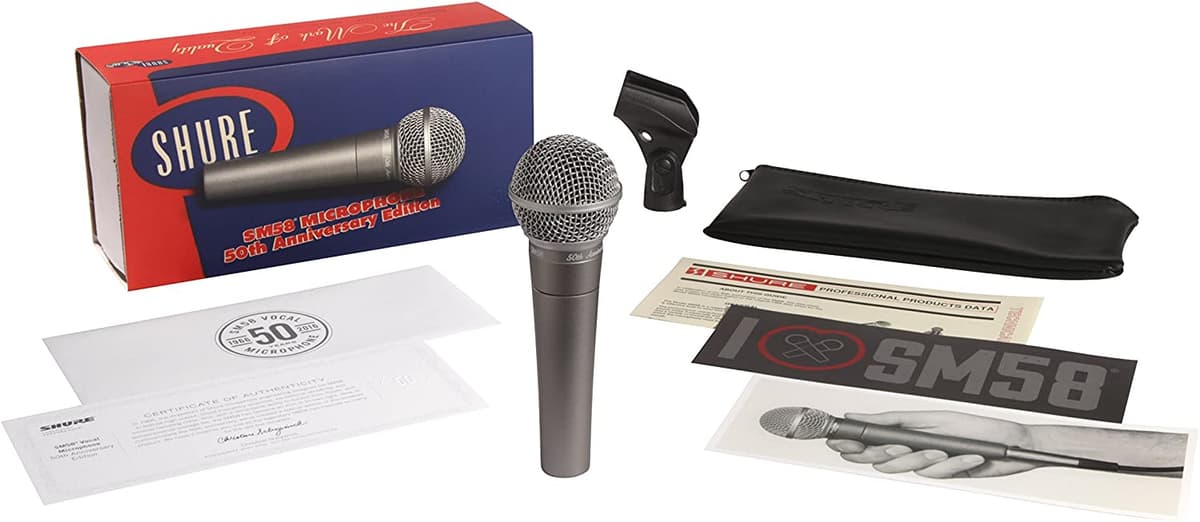 Shure Sm58-50A 50Th Anniversary Edition Voces Micrófono