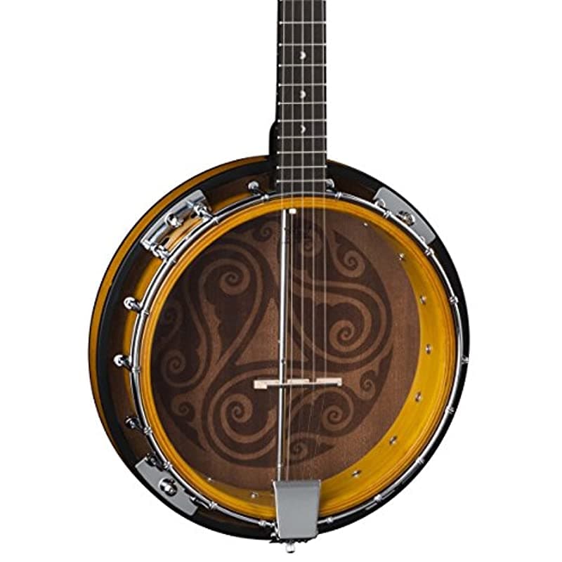 Luna Celtic 5-String Banjo, Acabado Tobacco Burst BGBCEL5