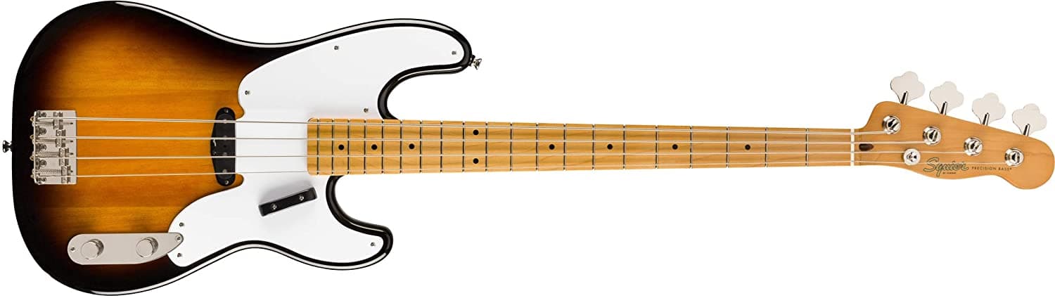 Fender Squier Classic Vibe Precision Bass, Sunburst de 2 Colores, Diapasón de Arce 374500503