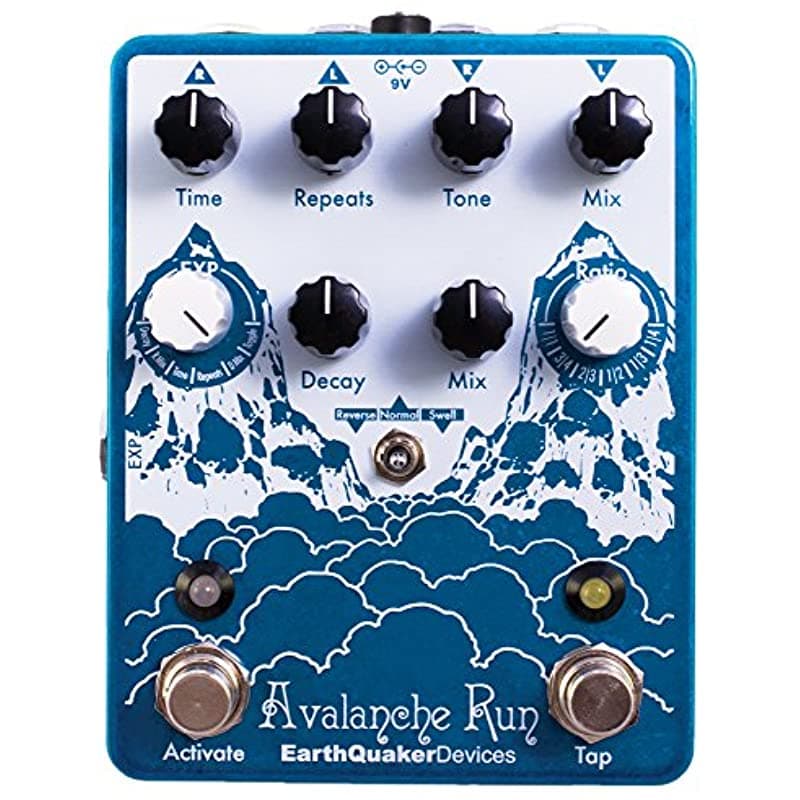 Earthquaker Devices Avalanche Run - Stereo Delay Y Reverb Con Botón Tap Tempo EQDAVAL